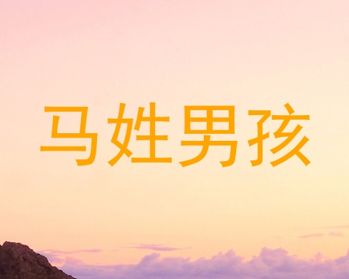 马姓男孩
