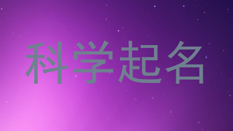 科学起名