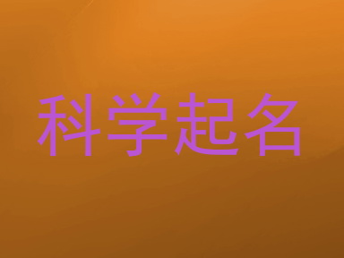 科学起名