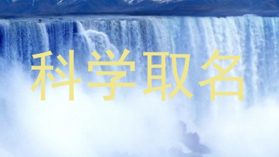 科学取名