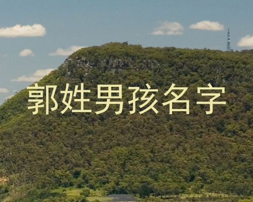 郭姓男孩名字