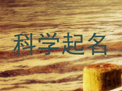 科学起名