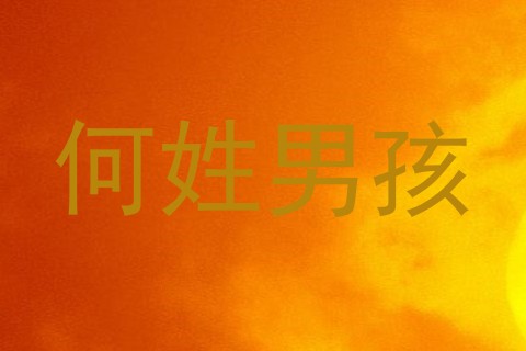 何姓男孩