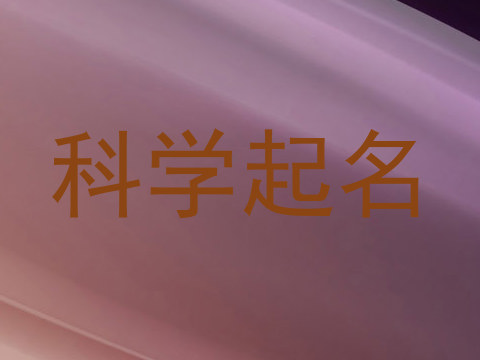 科学起名