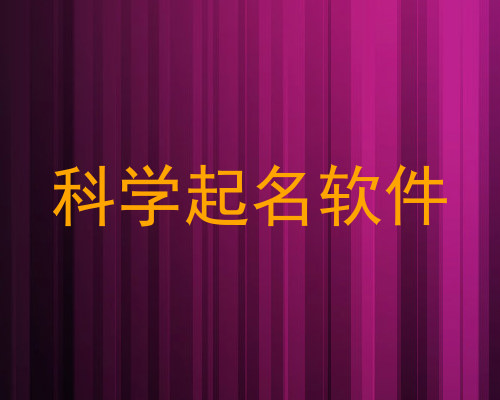科学起名软件
