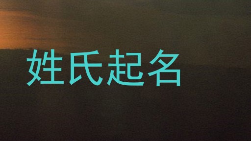 姓氏起名
