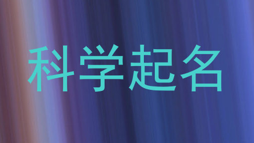 科学起名