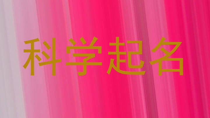 科学起名
