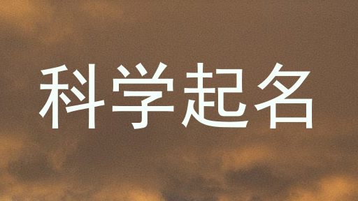 科学起名