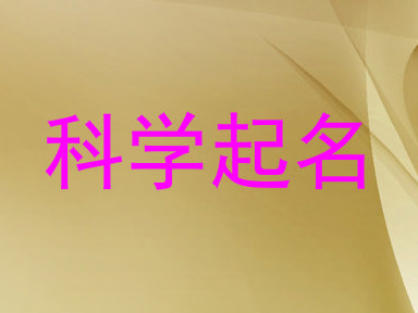 科学起名