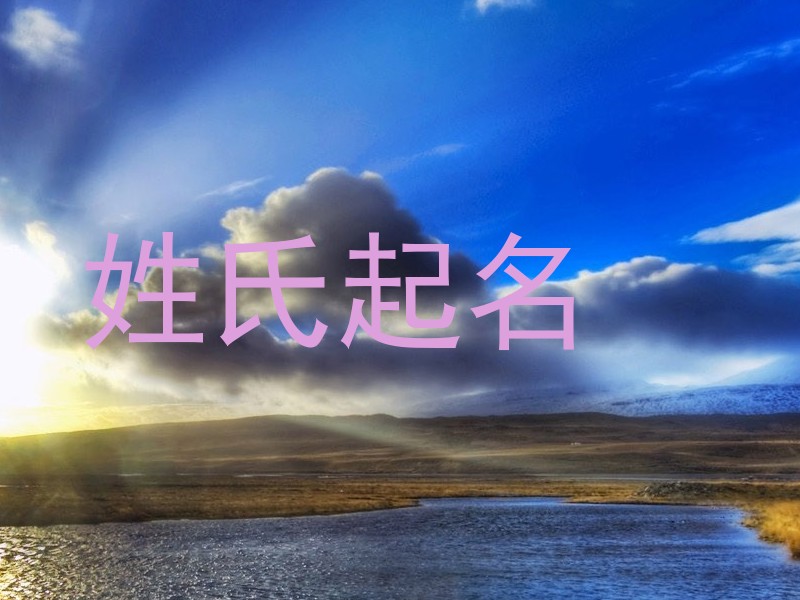 姓氏起名