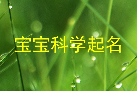 宝宝科学起名
