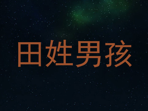 田姓男孩