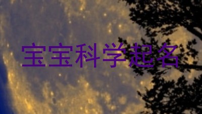宝宝科学起名