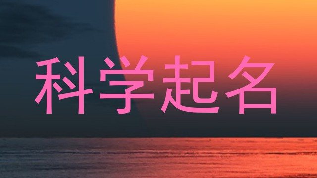 科学起名