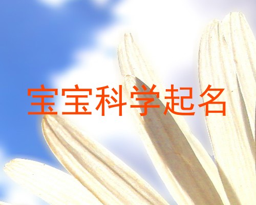 宝宝科学起名
