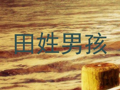 田姓男孩