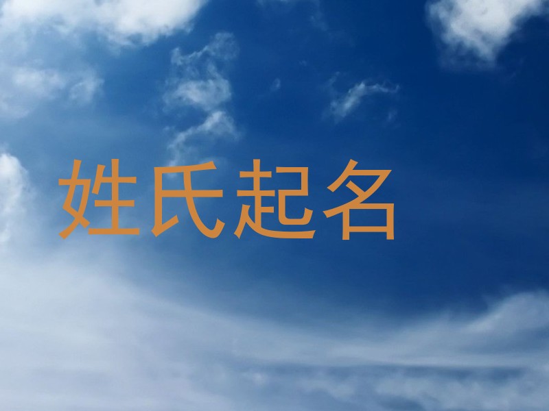 姓氏起名