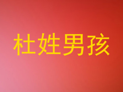 杜姓男孩