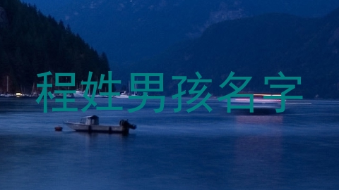 程姓男孩名字