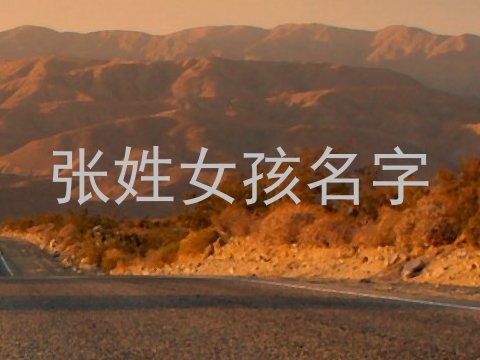 张姓女孩名字