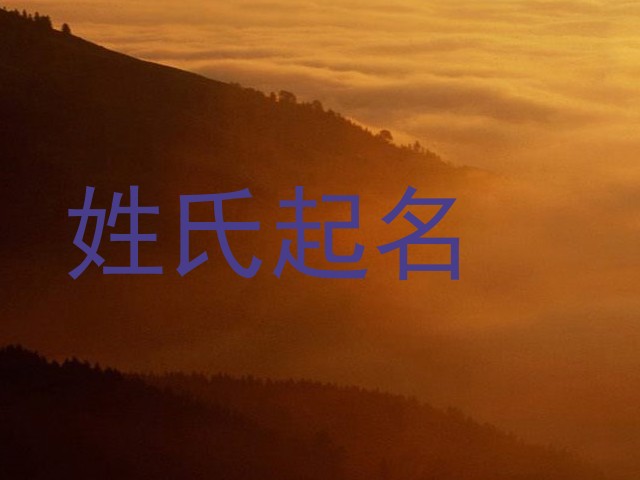 姓氏起名