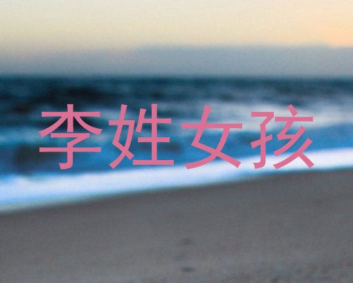 李姓女孩