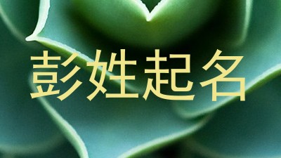 彭姓起名