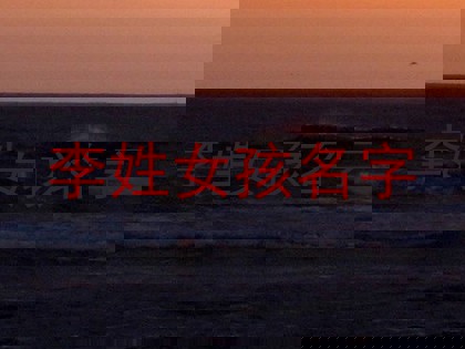 李姓女孩名字