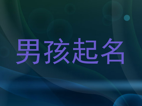 男孩起名