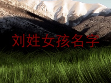 刘姓女孩名字