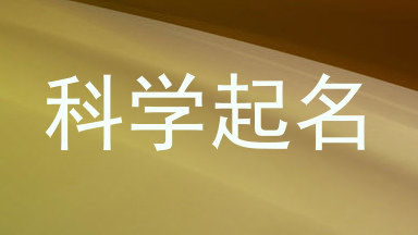 科学起名
