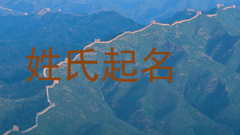 姓氏起名