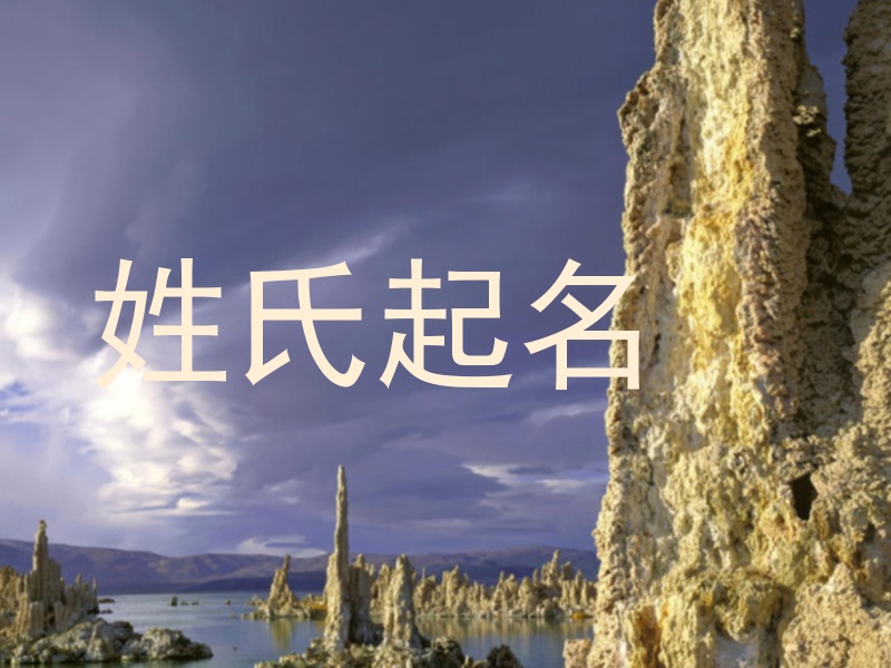 姓氏起名