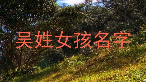 吴姓女孩名字