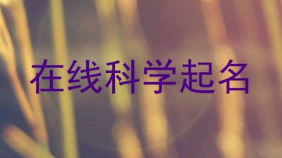 在线科学起名