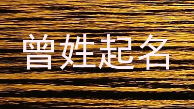 曾姓起名