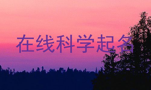 在线科学起名
