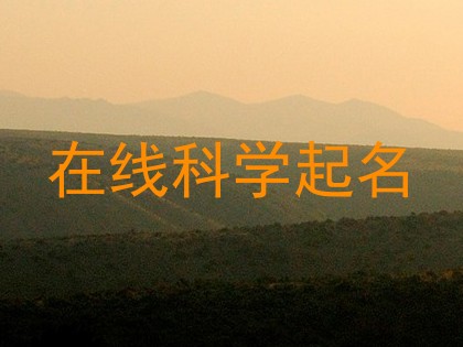 在线科学起名