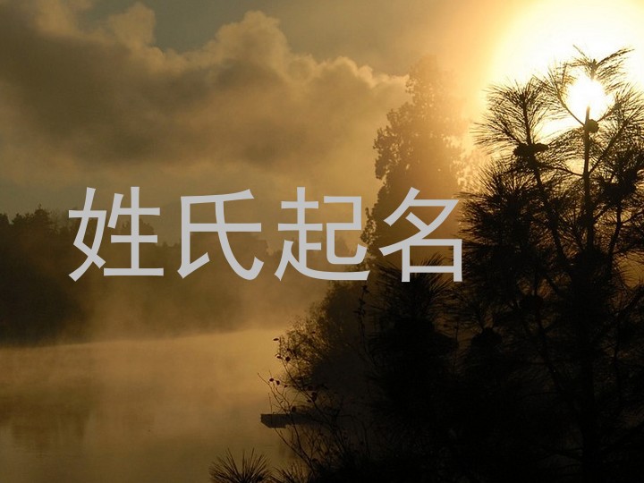 姓氏起名