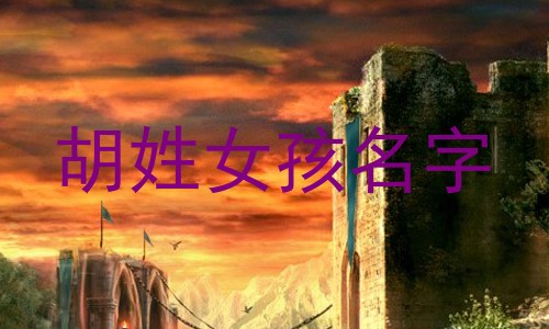 胡姓女孩名字