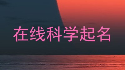 在线科学起名