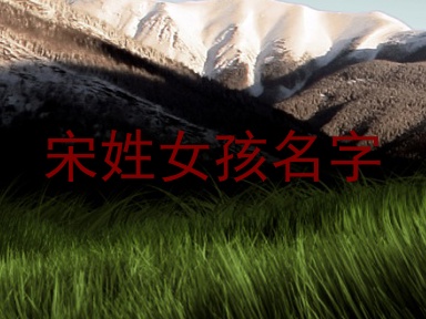 宋姓女孩名字