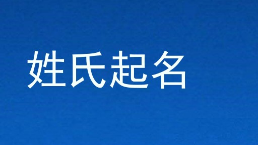 姓氏起名