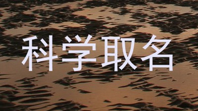 科学取名