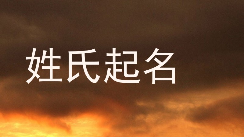 姓氏起名