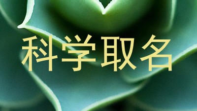 科学取名