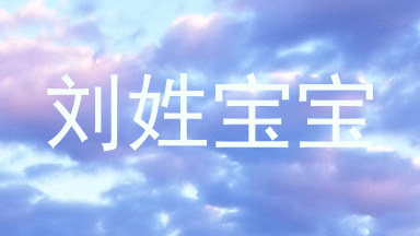 刘姓宝宝