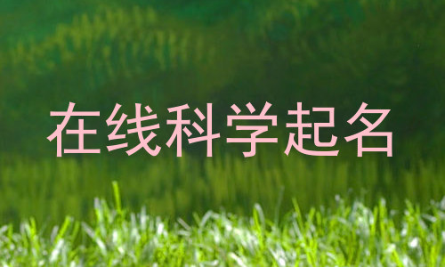 在线科学起名