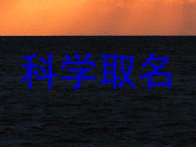 科学取名